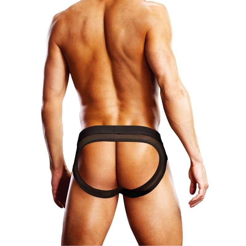 Mesh Open Back Mens Brief Black by Prowler - Mens Briefs And Boxers