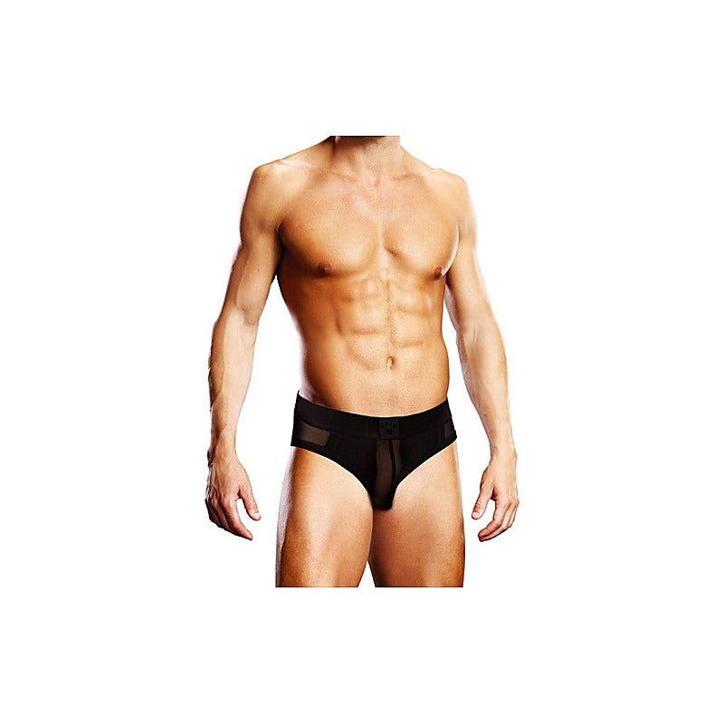 Prowler Mesh Open Back Sexy Mens Brief Black - Mens Briefs And Boxers