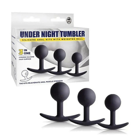 Under Night Tumbler Weighted Anal Trainer Kit - Butt Plugs
