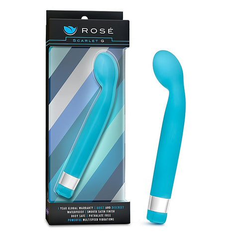 Rose Scarlet G 8.5 Inch G-Spot Vibrator Black - G-Spot Vibrators