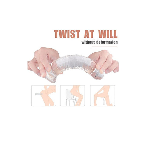 S-Hande Lester Realistic Texture Dong Small Clear - Realistic Dildos