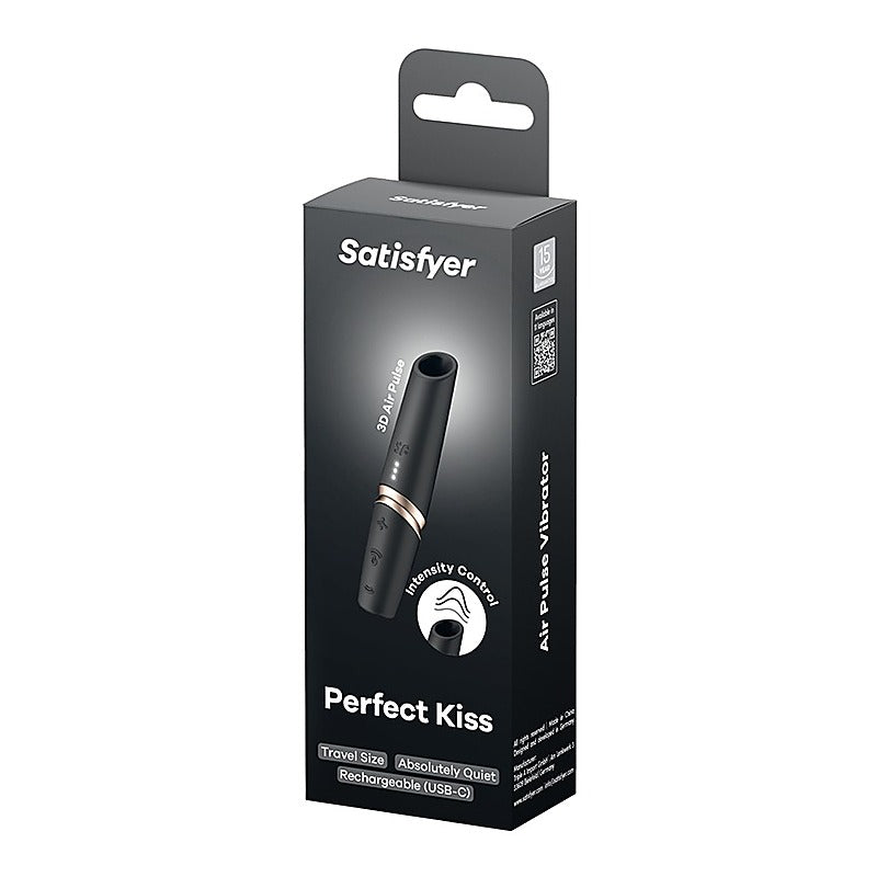 Satisfyer Perfect Kiss Mini Air Wave Clitoral Massager - Clit Ticklers and Pulsators