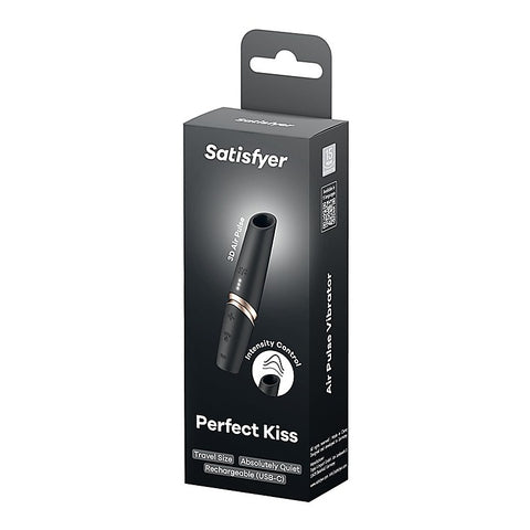 Satisfyer Perfect Kiss Mini Air Wave Clitoral Massager - Clit Ticklers and Pulsators