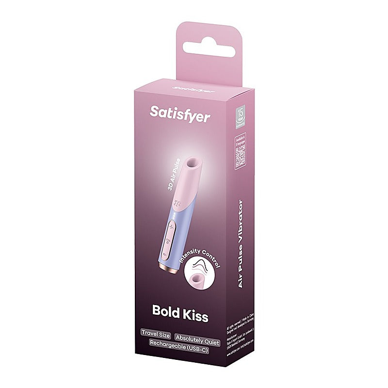 Bold Kiss Travel Size Air Pulse Clitoral Sex Toy - Clit Ticklers and Pulsators