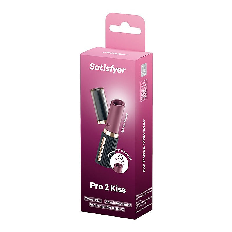 Satisfyer Pro 2 Kiss USB Rechargeable Clitoral Massager - Clit Ticklers and Pulsators