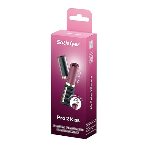 Satisfyer Pro 2 Kiss USB Rechargeable Clitoral Massager - Clit Ticklers and Pulsators