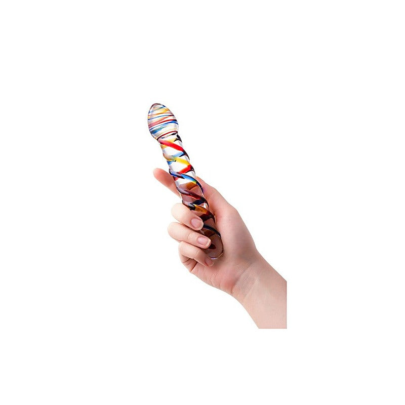 Sexus Tropicana Glass Dildo 19.5cm - Glass Sex Toys
