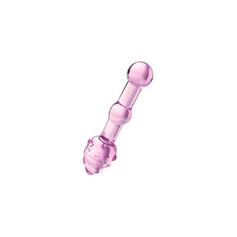 Sexus Unisex Glass Dildo 17cm Pink - Glass Sex Toys