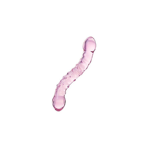 Sexus Double Ended Unisex Glass Dildo 19.5cm Pink - Glass Sex Toys