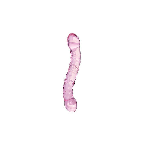 Sexus Double Ended Unisex Glass Dildo 19.5cm Pink - Glass Sex Toys