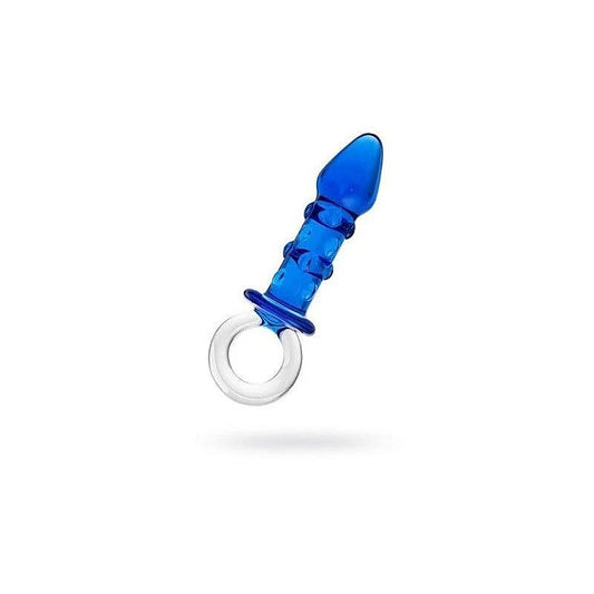 Sexus Glass Butt Plug 16cm Navy Blue - Butt Plugs