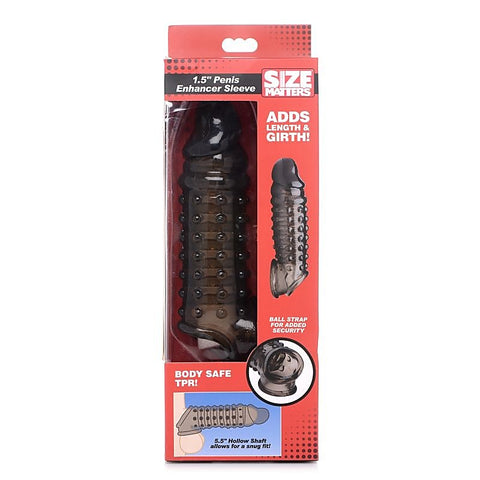 Size Matters Men's Penis Enhancer Sleeve by XR Brands - Penis Sleeves and Extenders