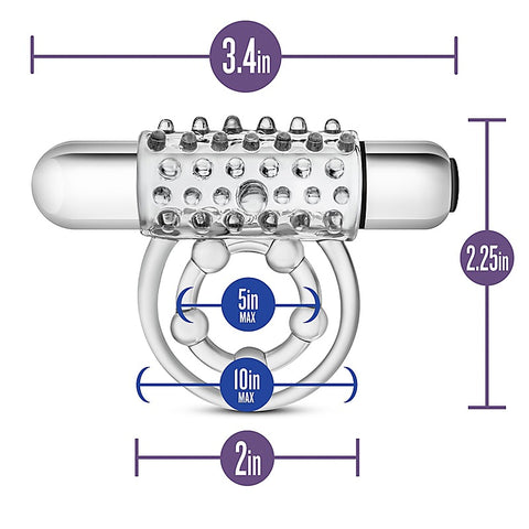 Stay Hard Vibrating Super Clitifier Vibrating Cock Ring - Vibrating Cock Rings