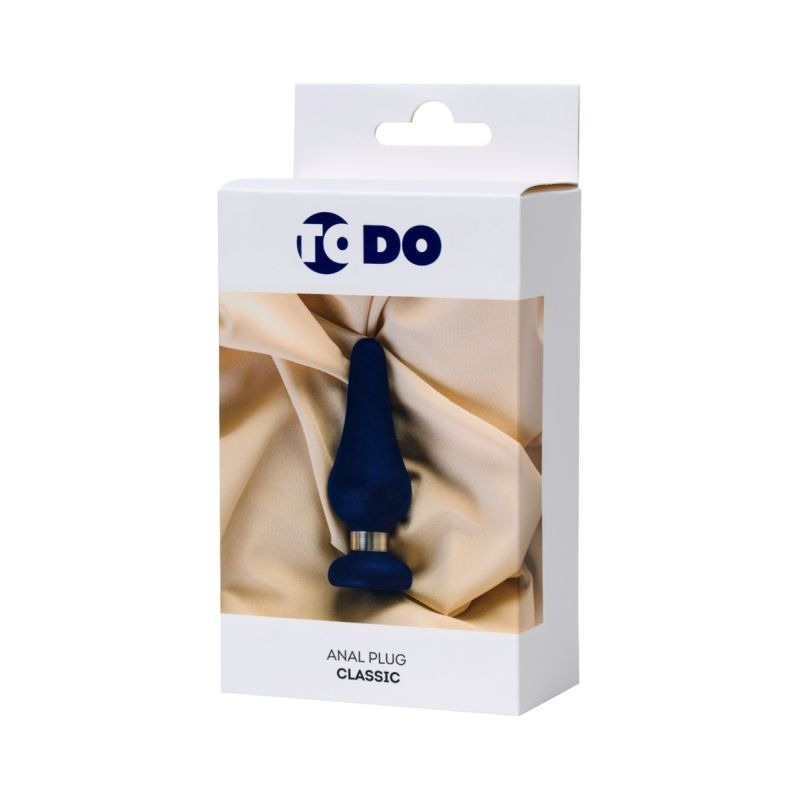 Classic Blue 10cm Silicone Anal Plug by ToDo - Butt Plugs