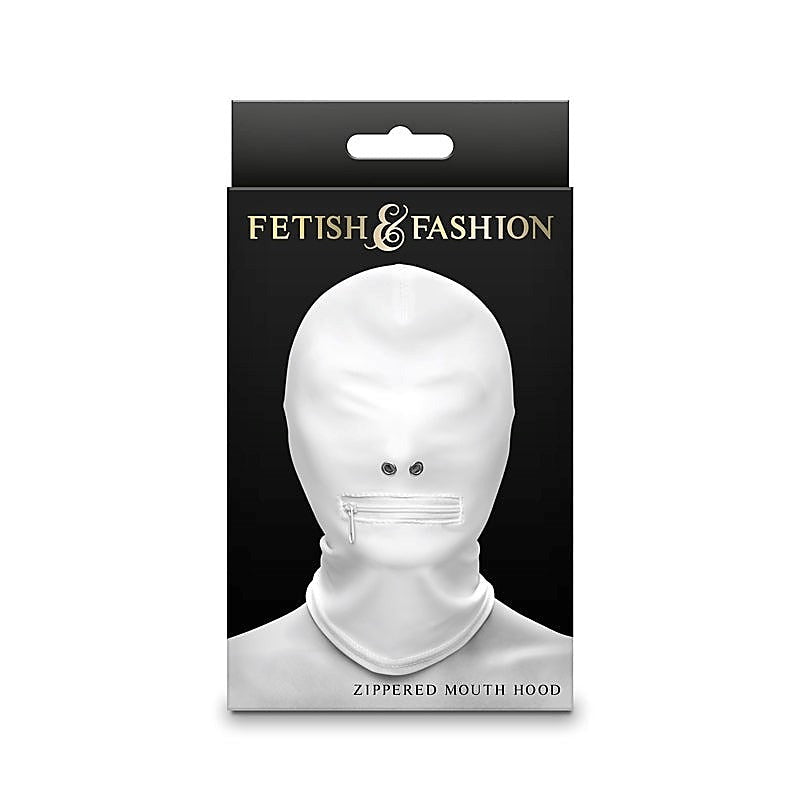 Premium Zippered Mouth Hood by NS Novelties - Bondage Hoods