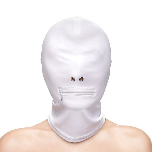 NS Novelties Zippered Mouth Hood - Ignite Unforgettable Playtime - Bondage Hoods