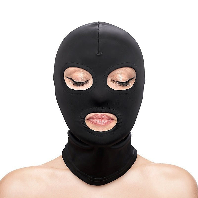 Premium Eyes & Mouth Hood by NS Novelties - Bondage Hoods
