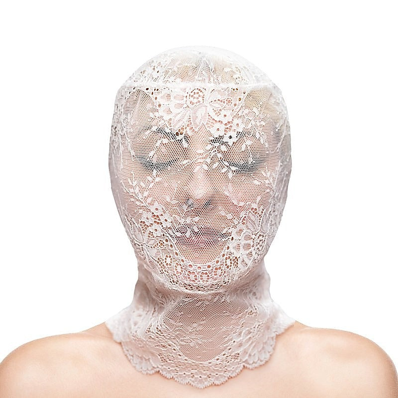 Premium Sensual Lace Hood by NS Novelties - Bondage Hoods