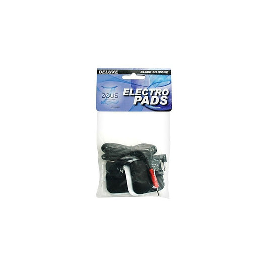 Zeus Deluxe Black Electro Pads 2 Pack - Electro Sex