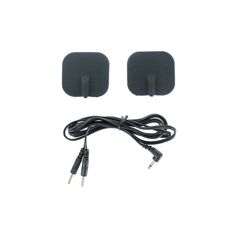 Zeus Deluxe Black Electro Pads by XR Brands - Electro Sex