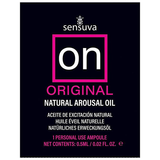 Sensuva On Original Arousal Adult Massage Oil Ampoule Packet - Massage Oils and Lubricants
