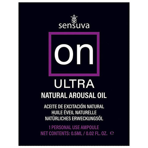 Ultra Arousal Massage Oil by Sensuva On - Massage Oils and Lubricants