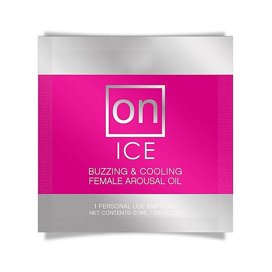 Sensuva On Ice Arousal Oil Single Use Ampoule Packet - Massage Oils and Lubricants