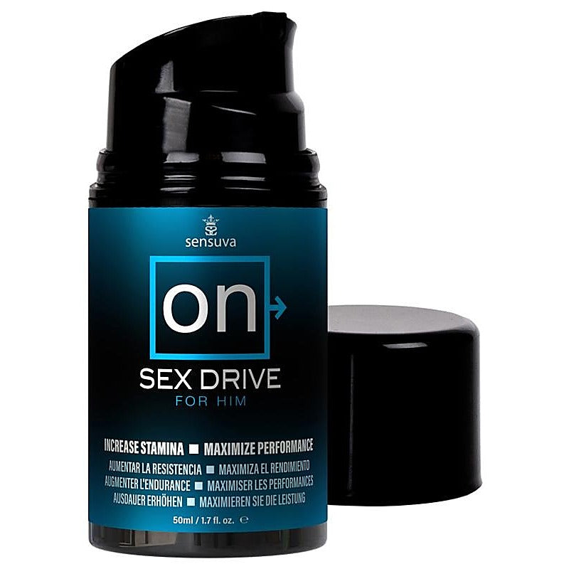 Sensuva On Sex Drive Performance Maximizer Gel For Him 50ml - Delay and Excite Sprays