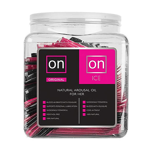 Sensuva On Arousal Oil Original & ICE Single Use Ampoule Tub 75 Piece - Massage Oils and Lubricants