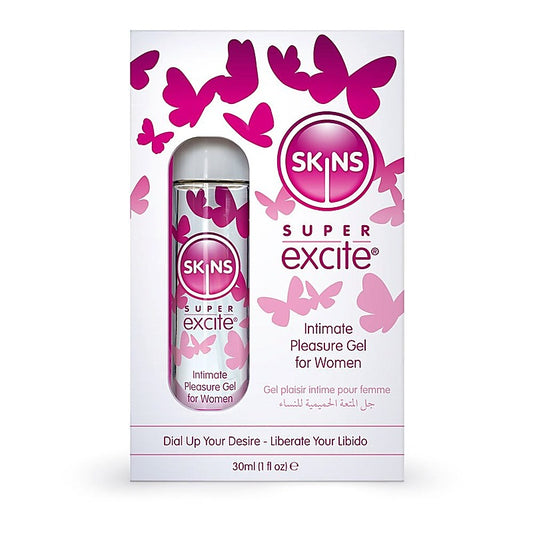 Skins Super Excite Clitoral Stimulation Gel - Delay and Excite Sprays