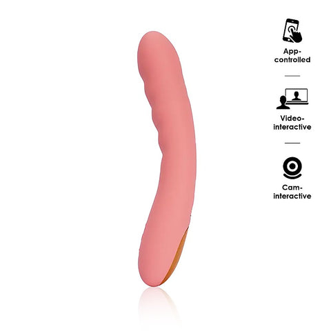Svakom Ava Neo Interactive Thrusting G Spot Vibrator Peach - G-Spot Vibrators