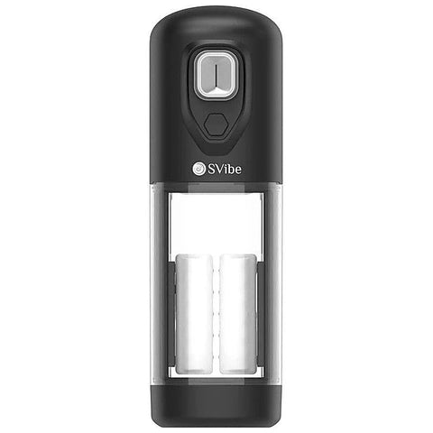 Svibe Ikon Volt Male Masturbator Transparent Black - Masturbators and Strokers