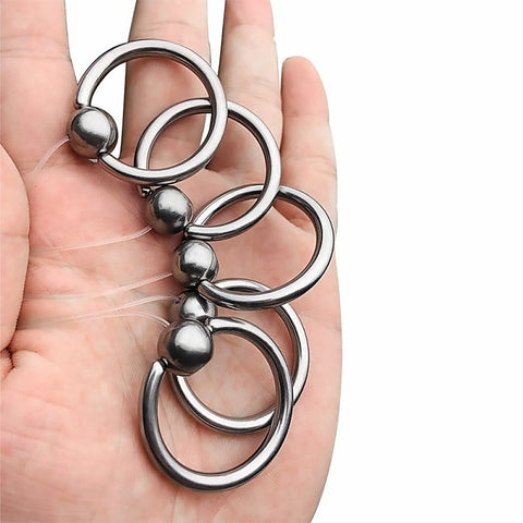 BDStyle Oval Bullet Urethral Sound With Pull Ring - Urethral Sounds