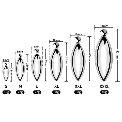 BDStyle Oval Bullet Urethral Sound With Pull Ring - Urethral Sounds