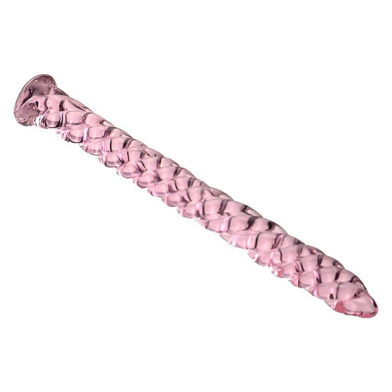 BDStyle Pink Glass Threaded Mens Urethral Plug Set - Urethral Sounds