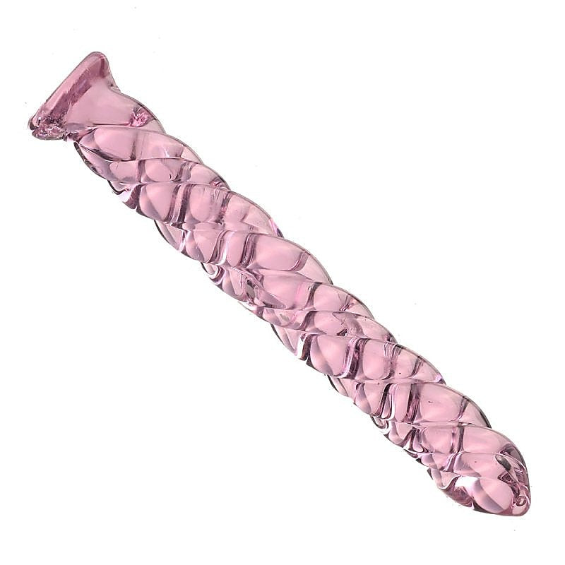 BDStyle Pink Glass Threaded Mens Urethral Plug Set - Urethral Sounds
