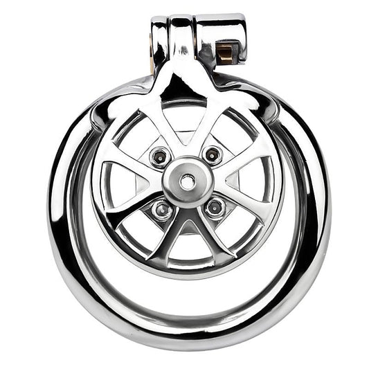 BDStyle Spike Mens Chastity Cage With Metal Urethral Catheter - Male Chastity