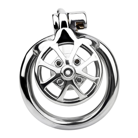 BDStyle Spike Chastity Cage With Silicone Urethral Catheter - Male Chastity
