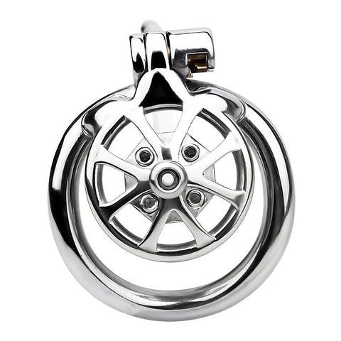 Spike Chastity Cage with Silicone Urethral Catheter - Male Chastity