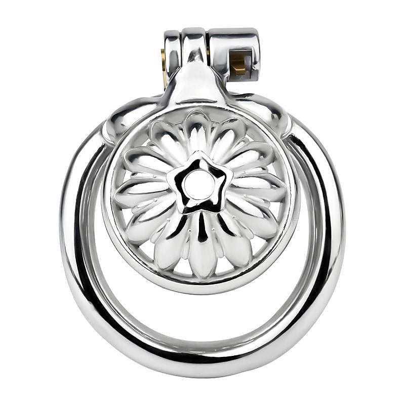 Sunflower Shape Steel Male Chastity Cage by BDStyle - Male Chastity