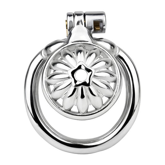 BDStyle Sunflower Shape Steel Male Chastity Cage - Male Chastity