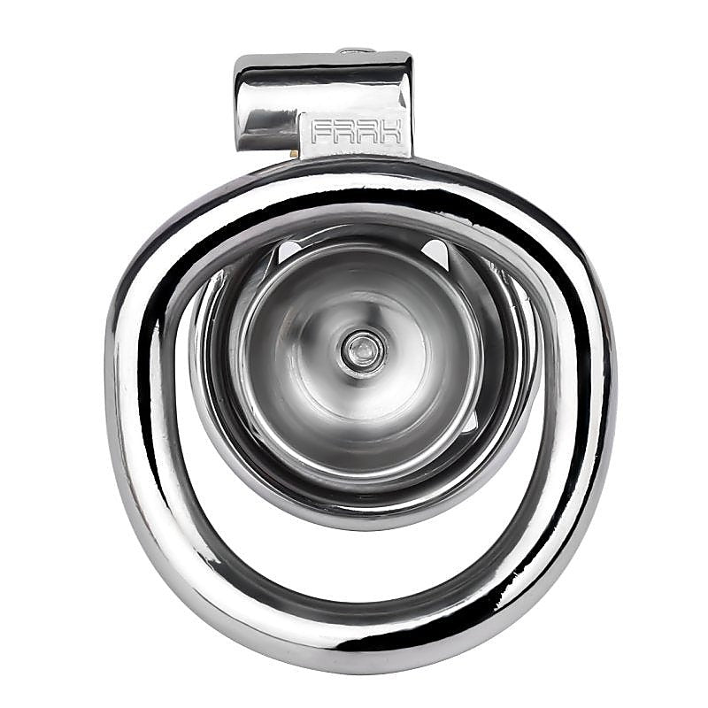 M Flat Metal Male Chastity Device Inverted by BDStyle - Male Chastity