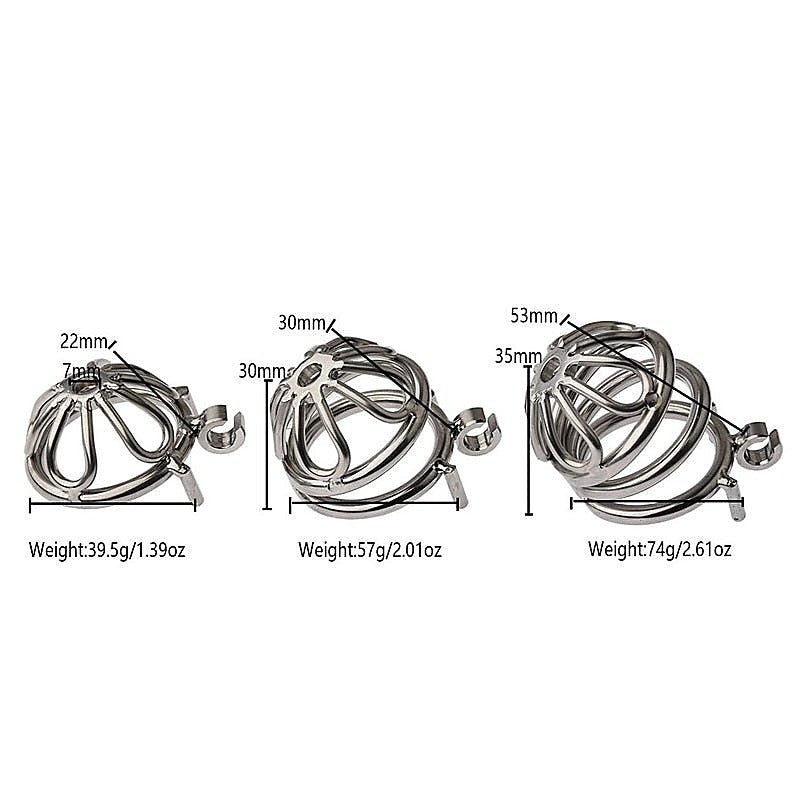 Petal Metal Male Chastity Cage by BDStyle - Male Chastity