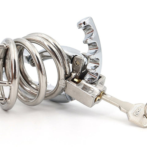 Tiny Gear Ring Mens Chastity Cage by BDStyle - Male Chastity