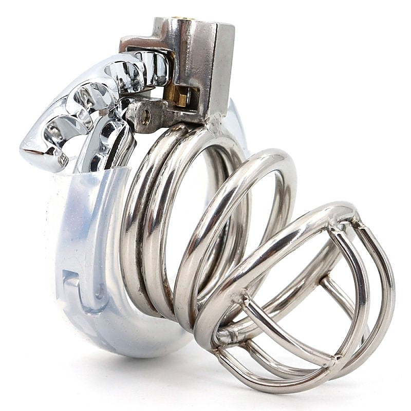 Tiny Gear Ring Mens Chastity Cage by BDStyle - Male Chastity