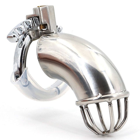 Adjustable Ring Stainless Steel Cock Cage by BDStyle - Male Chastity