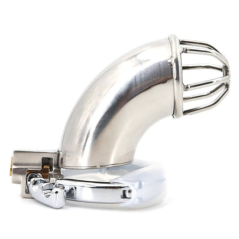 Adjustable Ring Stainless Steel Cock Cage by BDStyle - Male Chastity