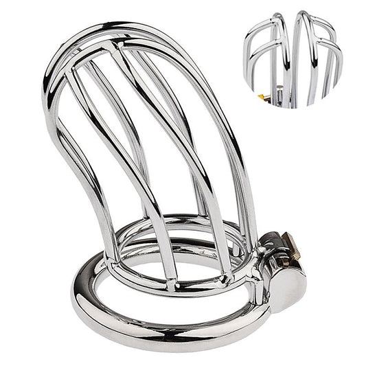 BDStyle Classic Small Banana Male Chastity Cage Hide Lock - Male Chastity