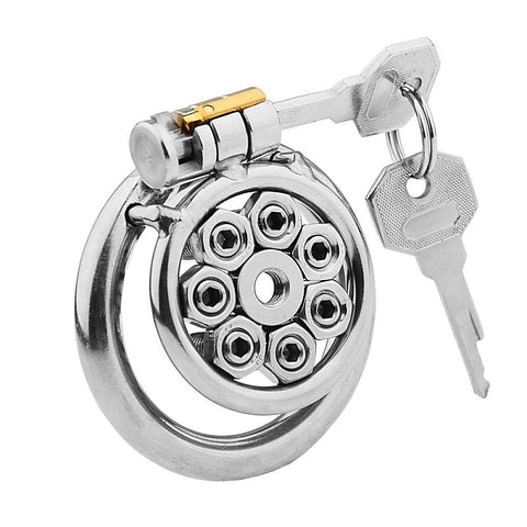 Spikes Flat Male Chastity Cock Cage by BDStyle - Male Chastity