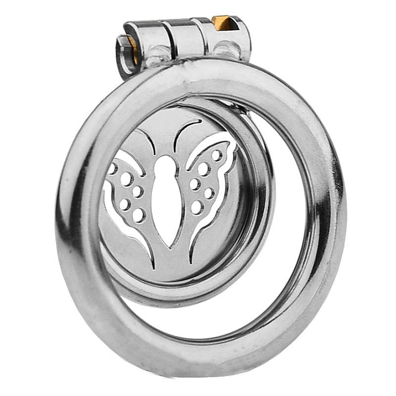 Butterfly Flat Metal Male Chastity Cage by BDStyle - Male Chastity